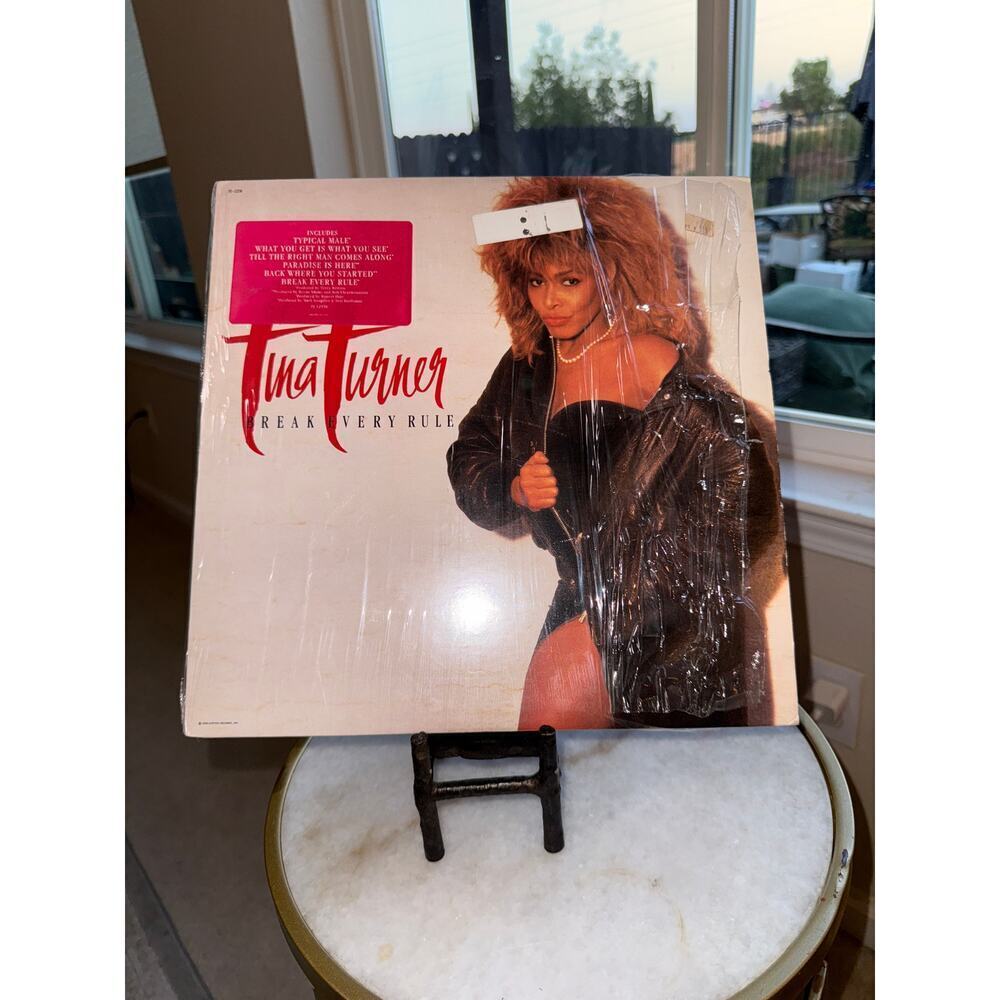 Tina Turner Break Every Rule LP (1986 Capitol, Shrink +Hype Sticker, Herb Ritts)